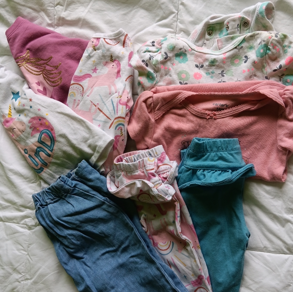 Infant girls 8 piece bundle all size 12 months